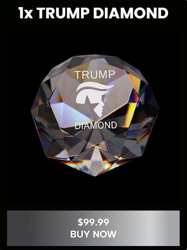 buy 1x donald trump diamond