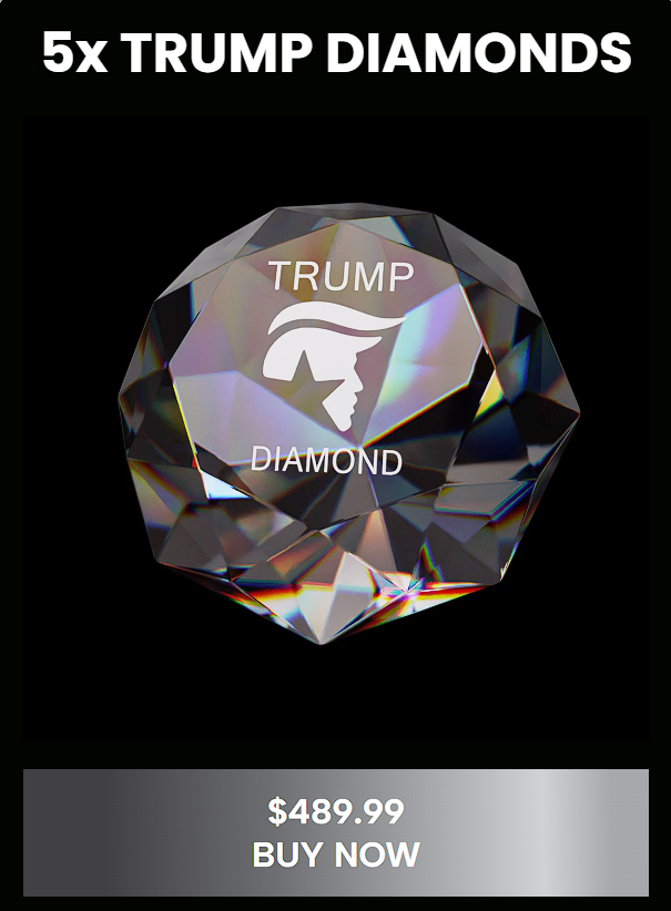 buy 5x donald trump diamond